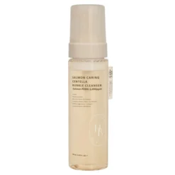 Heveblue Salmon Caring Centella Bubble Cleanser oczyszczająca pianka do twarzy PDRN i wąkrotą azjatycką 200 ml