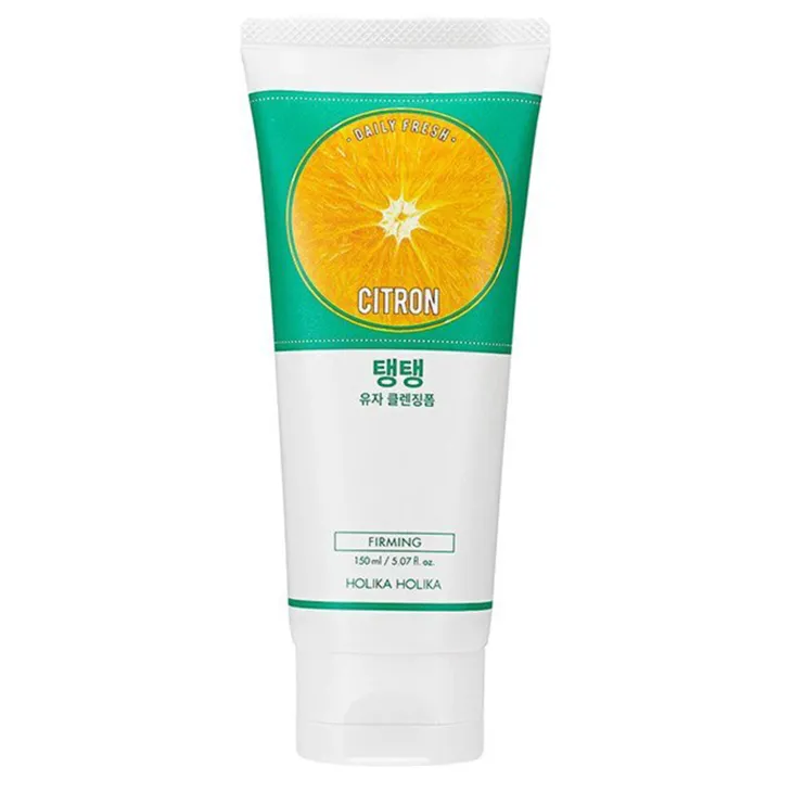 Holika Holika Daily Fresh Citron Cleansing Foam pianka oczyszczająca do twarzy z ekstraktem z cytryny 150 ml