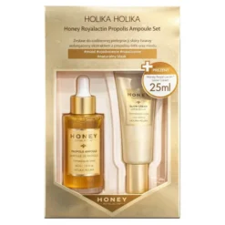 Holika Holika Honey Royalactin Propolis Ampoule Set zestaw prezentowy krem do twarzy 25 ml + liftingująca ampułka 30 ml