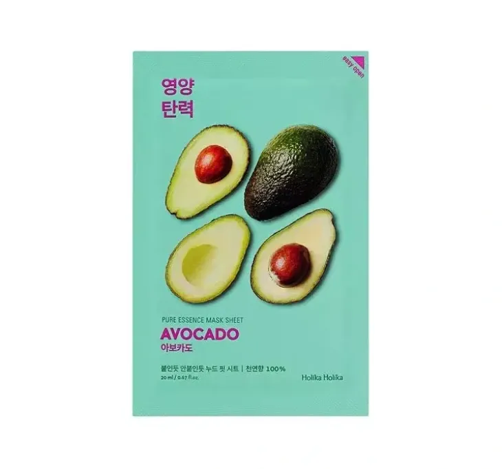 Holika Holika Pure Essence Mask Sheet Avocado nawilżająca maska do twarzy 20 ml