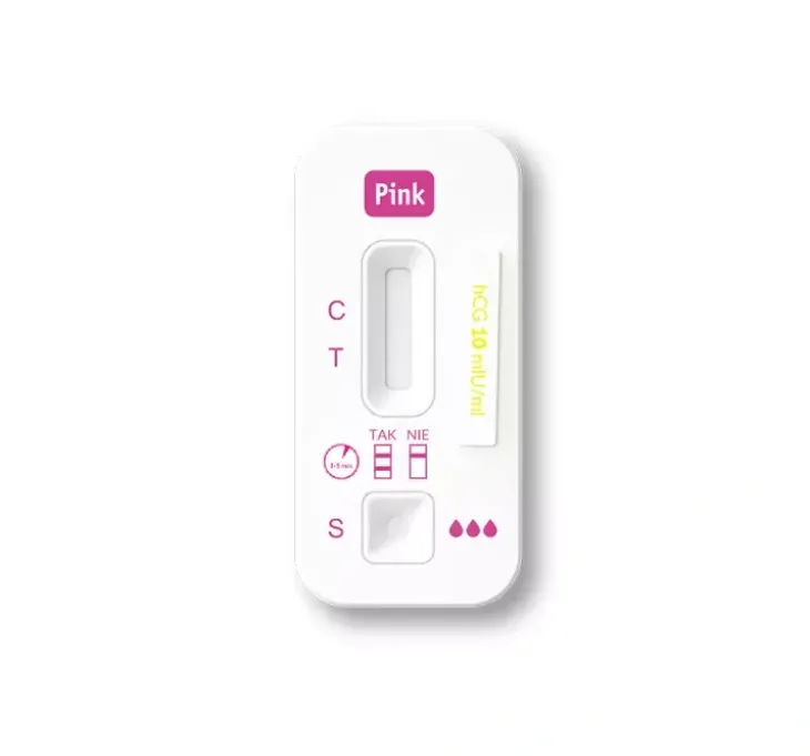 Hydrex super czuły płytkowy test ciążowy HCG Pink 1 sztuka