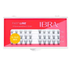 Ibra Fast Line sztuczne rzęsy kępki czarne Mix