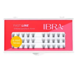 Ibra Fast Line sztuczne rzęsy kępki czarne 14mm