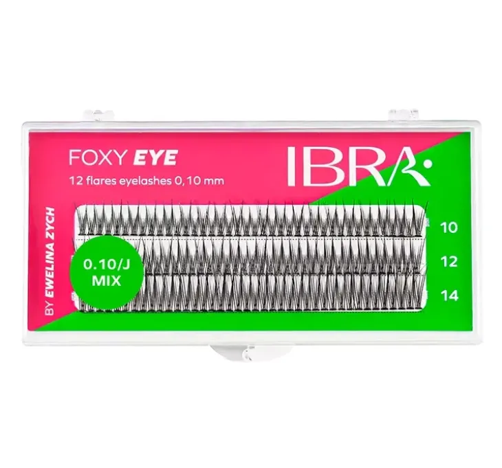 Ibra Foxy Eye sztuczne rzęsy kępki czarne Mix