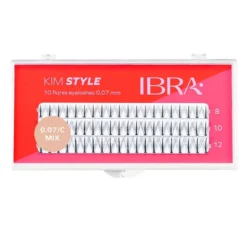 Ibra Kim Style sztuczne rzęsy kępki czarne Mix
