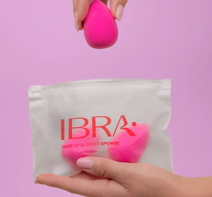 Ibra Makeup Blender Sponge gąbka różowa