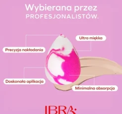 Ibra Makeup Blender Sponge marmurkowa gąbka do makijażu