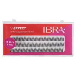 Ibra V Effect sztuczne rzęsy w kępkach 0,10/B 9 mm