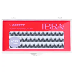 Ibra V Effect sztuczne rzęsy w kępkach 0,10/C 12 mm