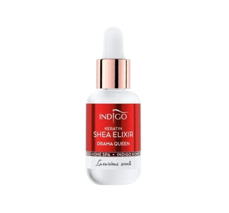 Indigo Keratin Shea Elixir oliwka do skórek i paznokci Drama Queen 8ml