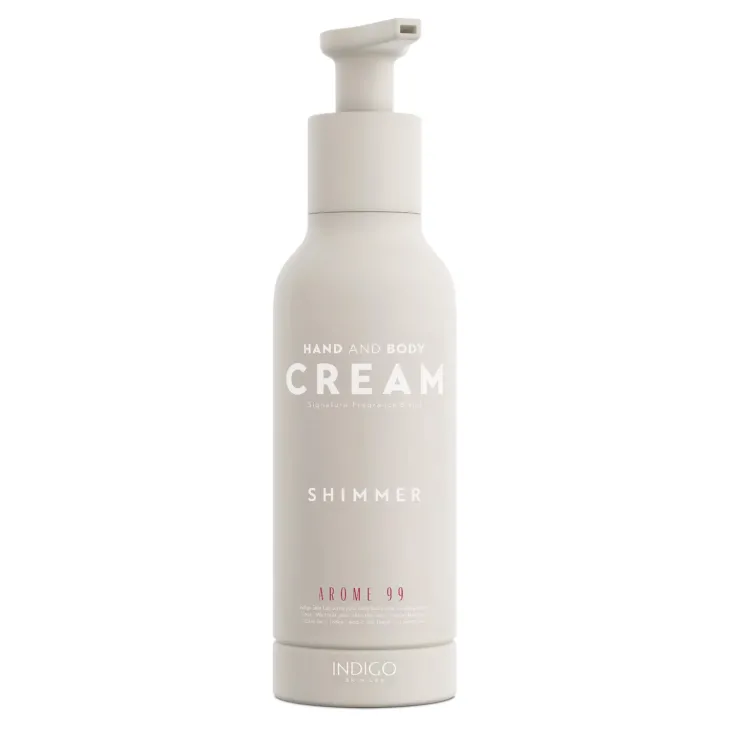 Indigo Shimmer perfumowany nawilżający krem do rąk i ciała z drobinkami Arome 99 140 ml