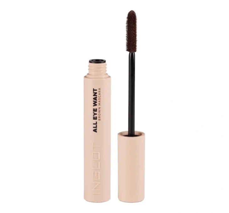 Inglot All Eye Want tusz do rzęs brązowy 8,5ml