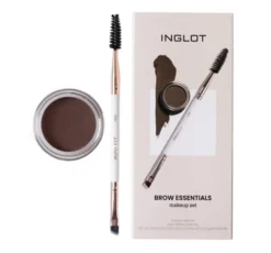 Inglot Brow Essentials zestaw żel do brwi AMC 16 + pędzelek PlayInn 200