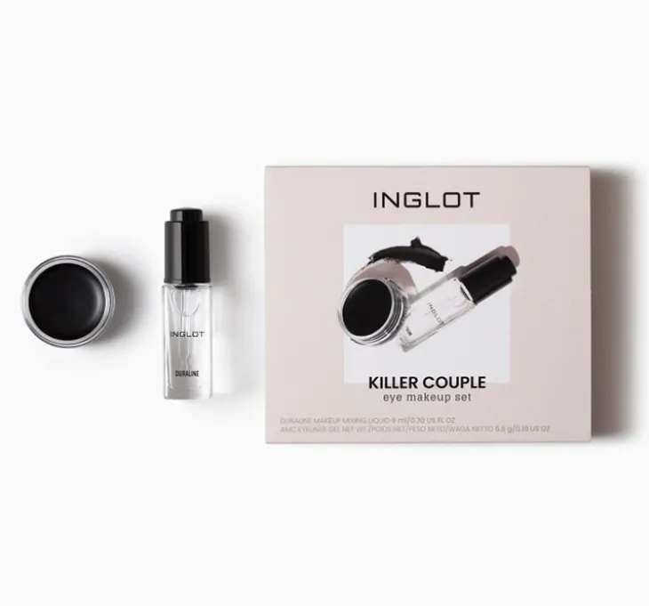 Inglot Killer Couple zestaw do makijażu oczu Duraline + AMC Eyeliner 77