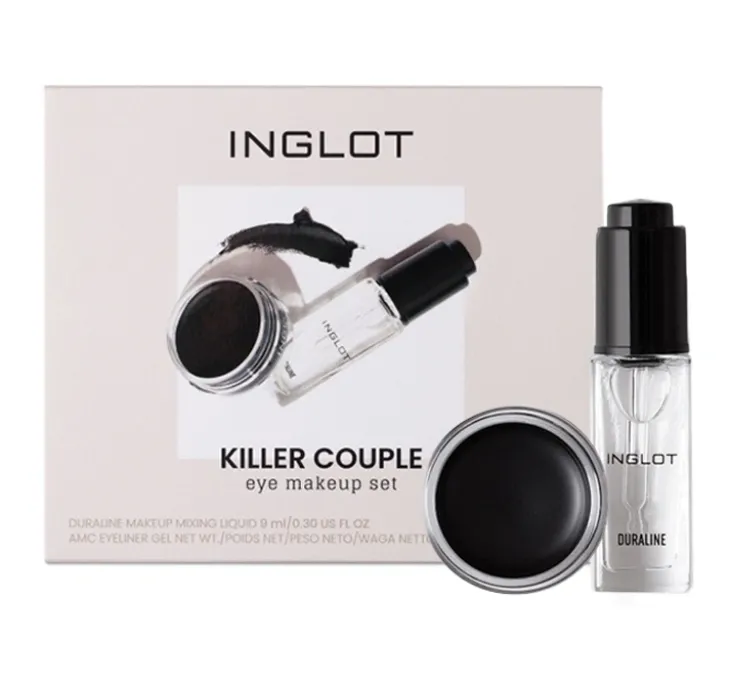Inglot Killer Couple zestaw do makijażu oczu Duraline + AMC Eyeliner 77