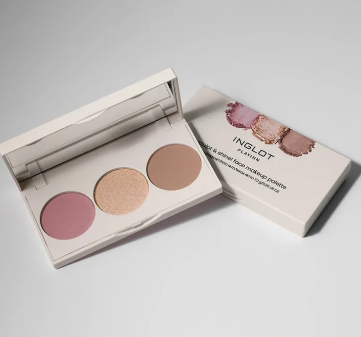 Inglot PlayINN paleta do konturowania twarzy Sculpt & Shine! 7,2 g