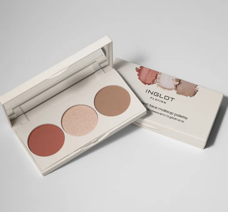 Inglot PlayINN paleta do konturowania twarzy Glow On Point! 7,2 g