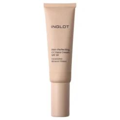 Inglot Skin-Perfecting lekki krem do twarzy CC z filtrem mineralnym SPF30 503 Light-Medium Neutral Olive 30 ml
