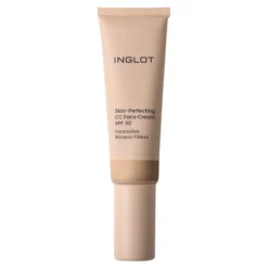 Inglot Skin-Perfecting lekki krem do twarzy CC z filtrem mineralnym SPF30 506 Medium Warm 30 ml