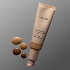 Inglot Skin-Perfecting lekki krem do twarzy CC z filtrem mineralnym SPF30 509 Medium-Deep Warm 30 ml