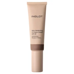 Inglot Skin-Perfecting lekki krem do twarzy CC z filtrem mineralnym SPF30 510 Deep Warm Bronze 30 ml