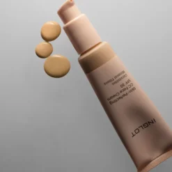 Inglot Skin-Perfecting lekki krem do twarzy CC z filtrem mineralnym SPF30 505 Light-Medium Warm Golden 30 ml