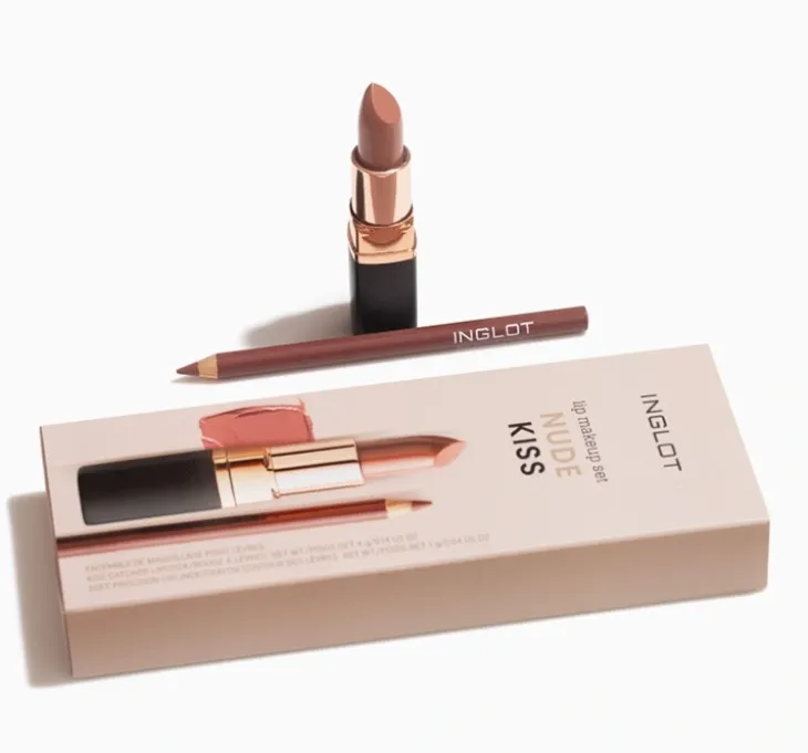 Inglot zestaw do makijażu ust Nude Kiss