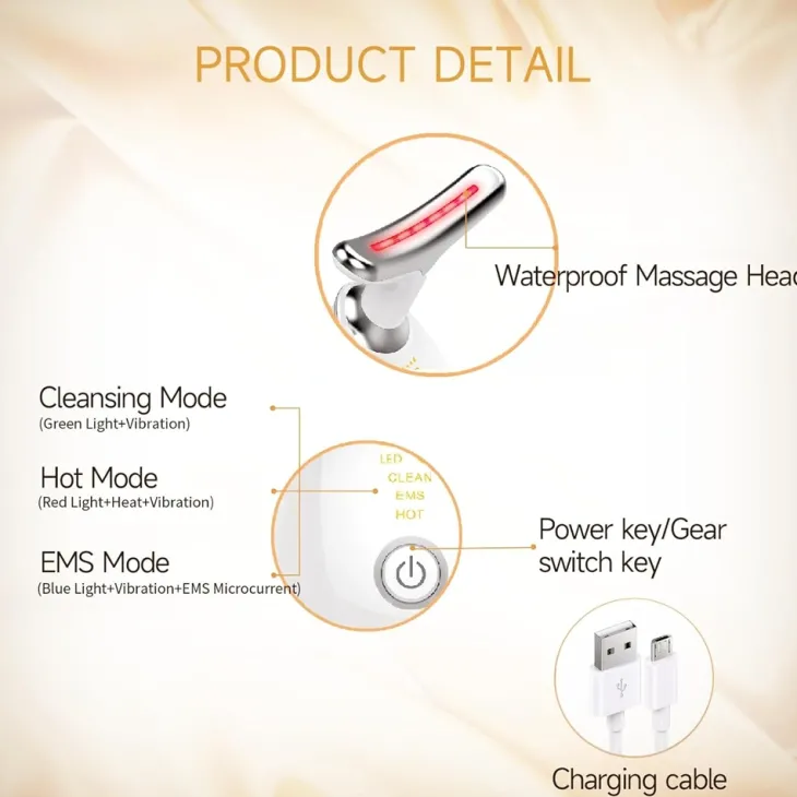 Intense Pulsed Light Wrinkles Reducing Instrument liftingujący masażer do twarzy i szyi ES-1081