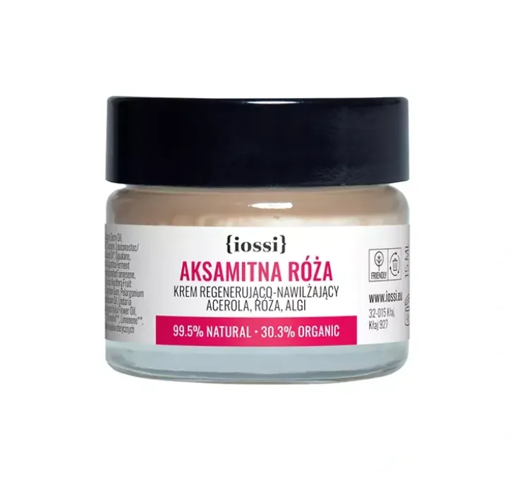 Iossi Aksamitna Róża krem regenerująco-nawilżający Acerola, Róża, Algi 15ml