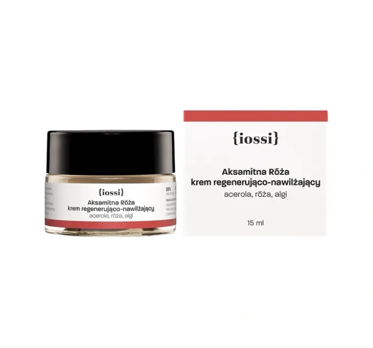 Iossi Aksamitna Róża krem regenerująco-nawilżający Acerola, Róża, Algi 15ml