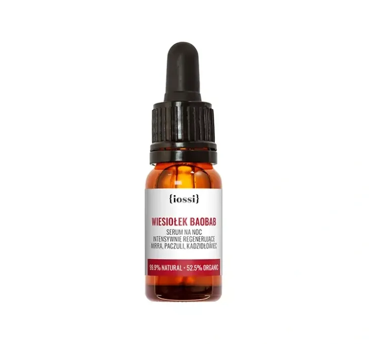 Iossi Intensywnie regenerujące serum na noc Wiesiołek Baobab 10ml