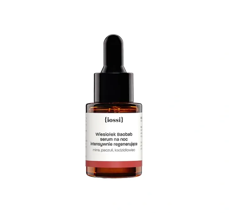 Iossi Intensywnie regenerujące serum na noc Wiesiołek Baobab 10ml
