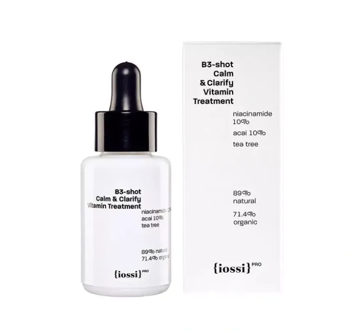 Isossi PRO B3-shot Calm & Clarify Vitamin Treatment kojąco-równoważące serum do twarzy z niacynamidem 10% 30 ml