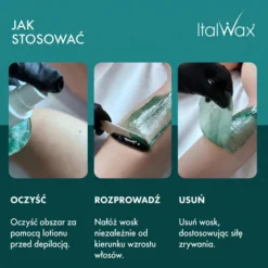 ItalWax twardy wosk do depilacji w granulkach Azulenowy 1000 g