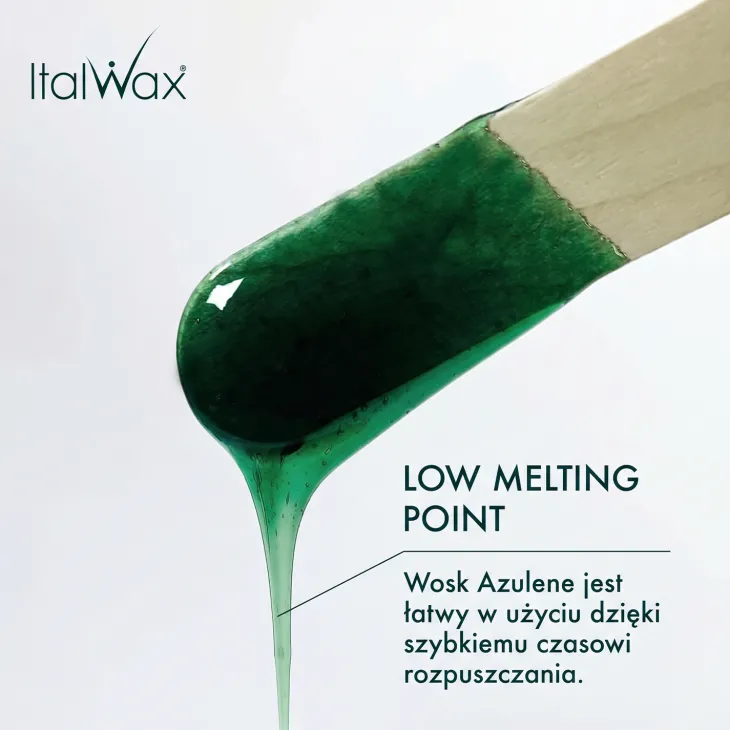 ItalWax twardy wosk do depilacji w granulkach Azulenowy 1000 g