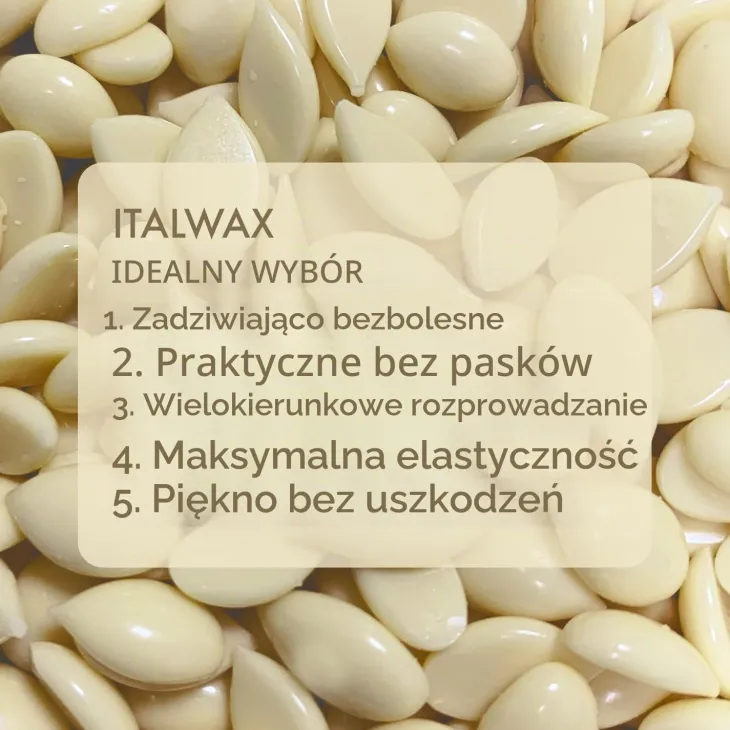 ItalWax wosk do depilacji w granulkach Biała Czekolada 1000 g