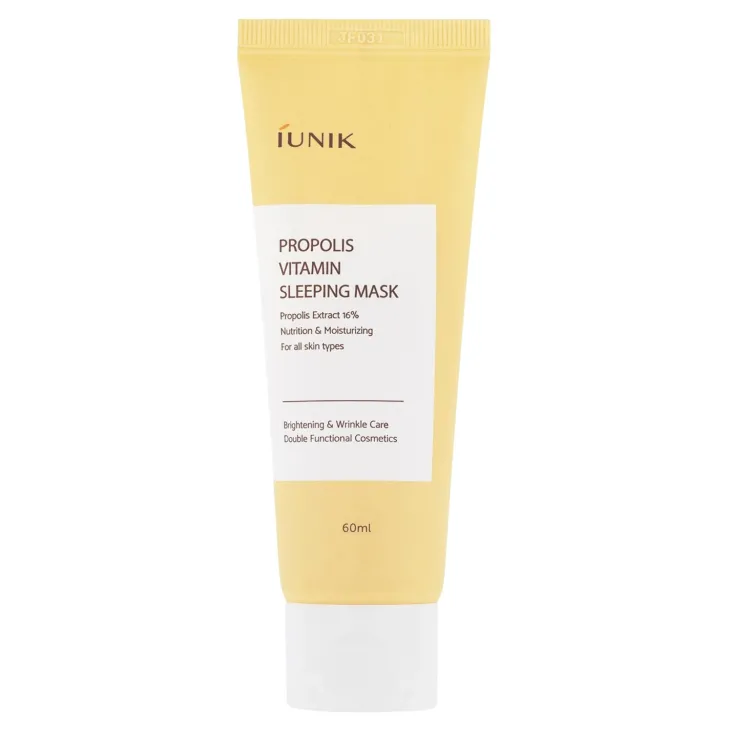iUNIK Propolis Vitamin Sleeping Mask nawilżająca maska do twarzy z propolisem 60 ml