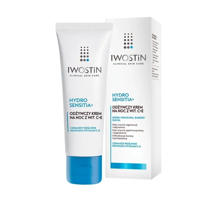 Iwostin Hydro Sensitia krem na noc z witaminą C i E 50 ml