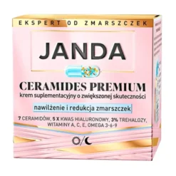 Janda Ceramides Premium krem suplementacyjny o zwiększonej skuteczności, nawilżenie i redukcja zmarszczek 50 ml