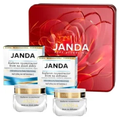 Janda Hialuron Reconstructor zestaw kosmetyków krem na dzień dobry 50 ml + krem na dobranoc 50 ml