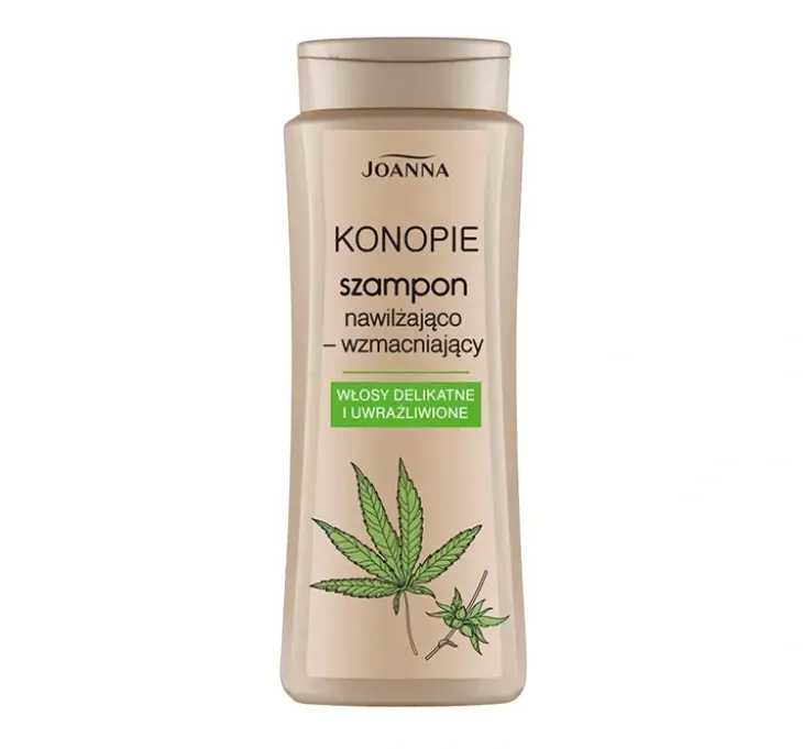 Joanna Konopie szampon nawilżająco-wzmacniający do włosów delikatnych i uwrażliwionych 400 ml