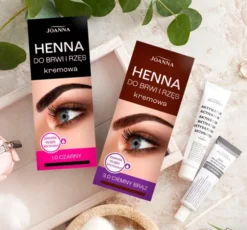 JOANNA KREMOWA HENNA DO BRWI I RZĘS 3.0 CIEMNY BRĄZ15G + 15G