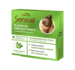 Joanna Sensual plastry do depilacji twarzy z ekstraktem z zielonej herbaty 12 sztuk