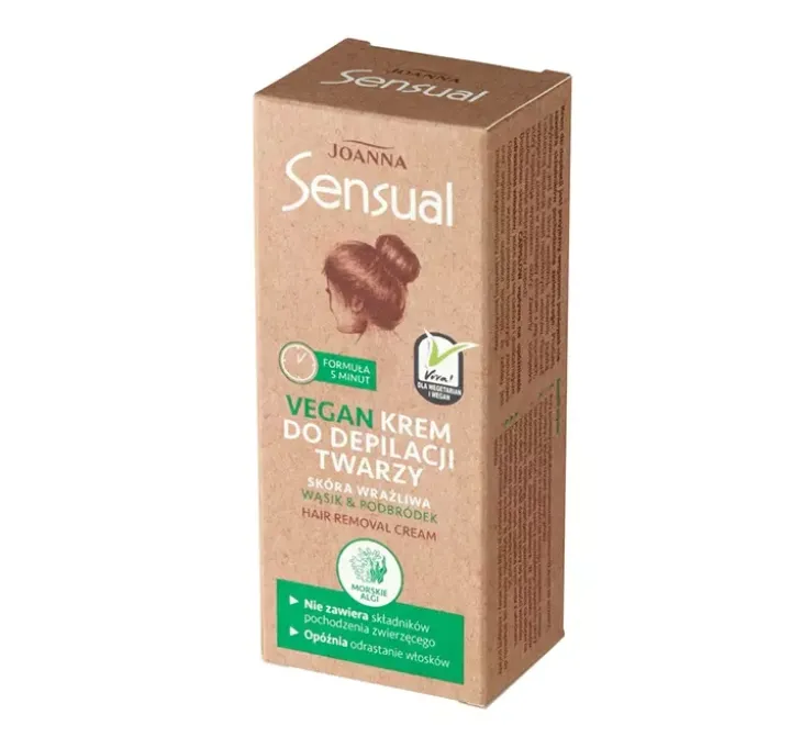 Joanna Sensual Vegan krem do depilacji twarzy 20g