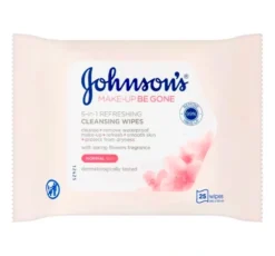 Johnson's Make-up Be Gone odświeżające chusteczki do demakijażu twarzy 5w1 Normal Skin 25szt