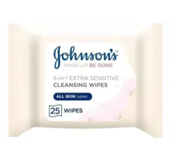 Johnson's Make-up Be Gone 5w1 Extra-Sensitive chusteczki do demakijażu twarzy 25 sztuk