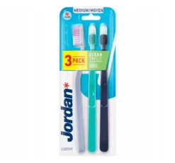 Jordan Clean Smile szczoteczka do zębów Medium 3 sztuki