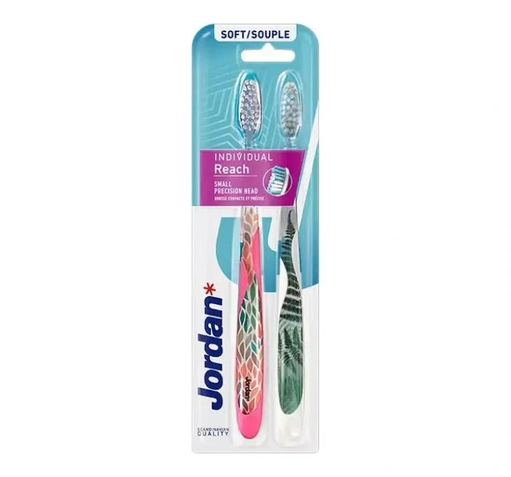 JORDAN INDIVIDUAL REACH 2-PACK SZCZOTECZKI DO ZĘBÓW SOFT