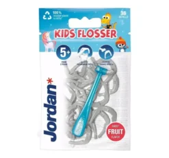 Jordan Kids Flosser nici dentystyczne na rączce dla dzieci 36 sztuk