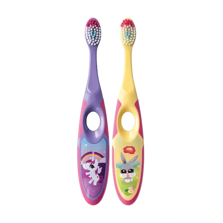 Jordan Step By Step 2 szczoteczki do zębów dla dziewczynek w wieku 3-5 lat Soft 2 szt